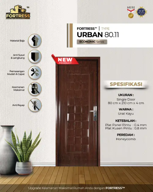 pintu baja fortress urban 80.11