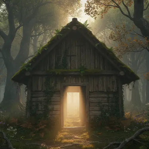 rumah tanpa pintu di hutan