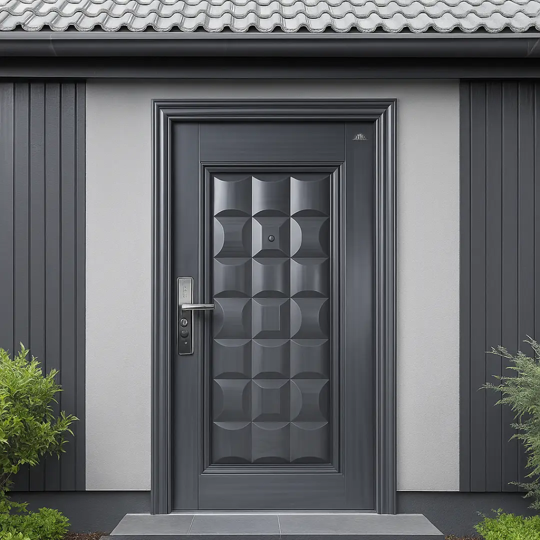 Pintu Rumah Mewah Abu-abu