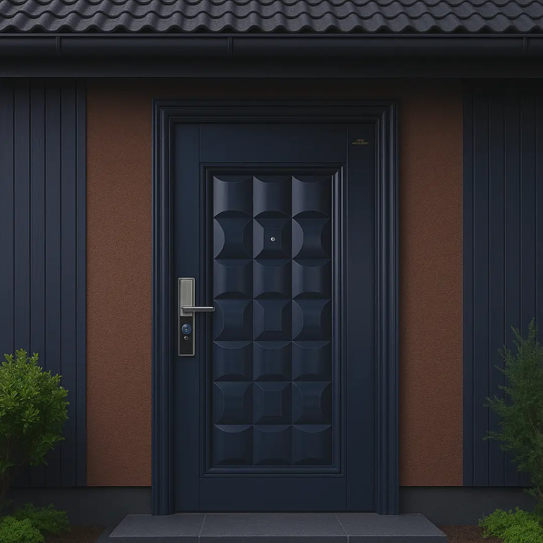 Pintu Rumah Mewah Biru Navy