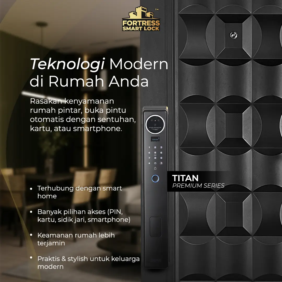 Smart Lock Fortress untuk Keamanan Ekstra Pintu Rumah