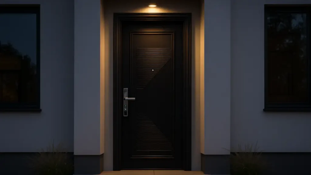 pintu rumah warna hitam