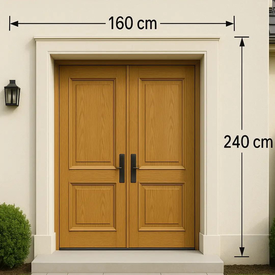 gambar ukuran pintu rumah 2 daun