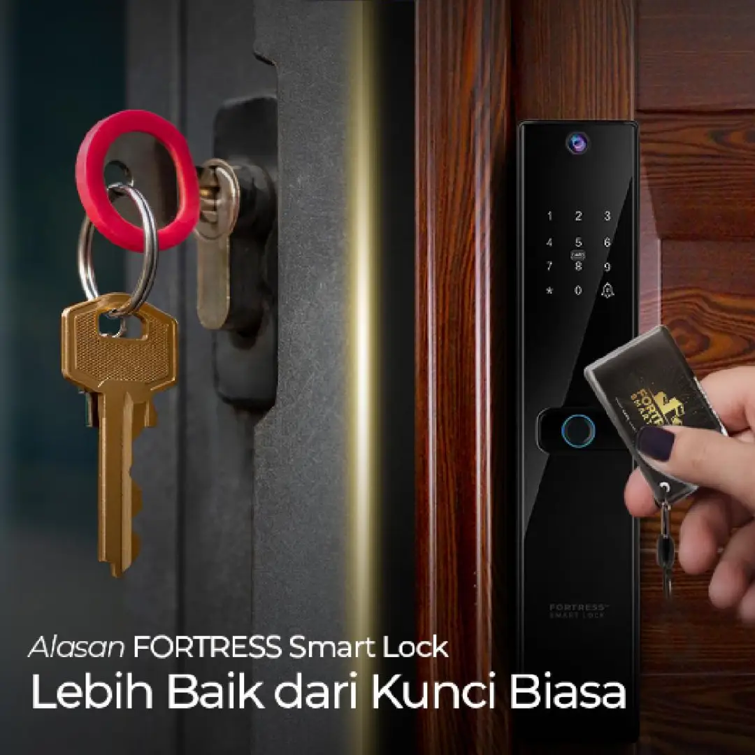 smart door lock fortress lebih unggul dari kunci konvensional
