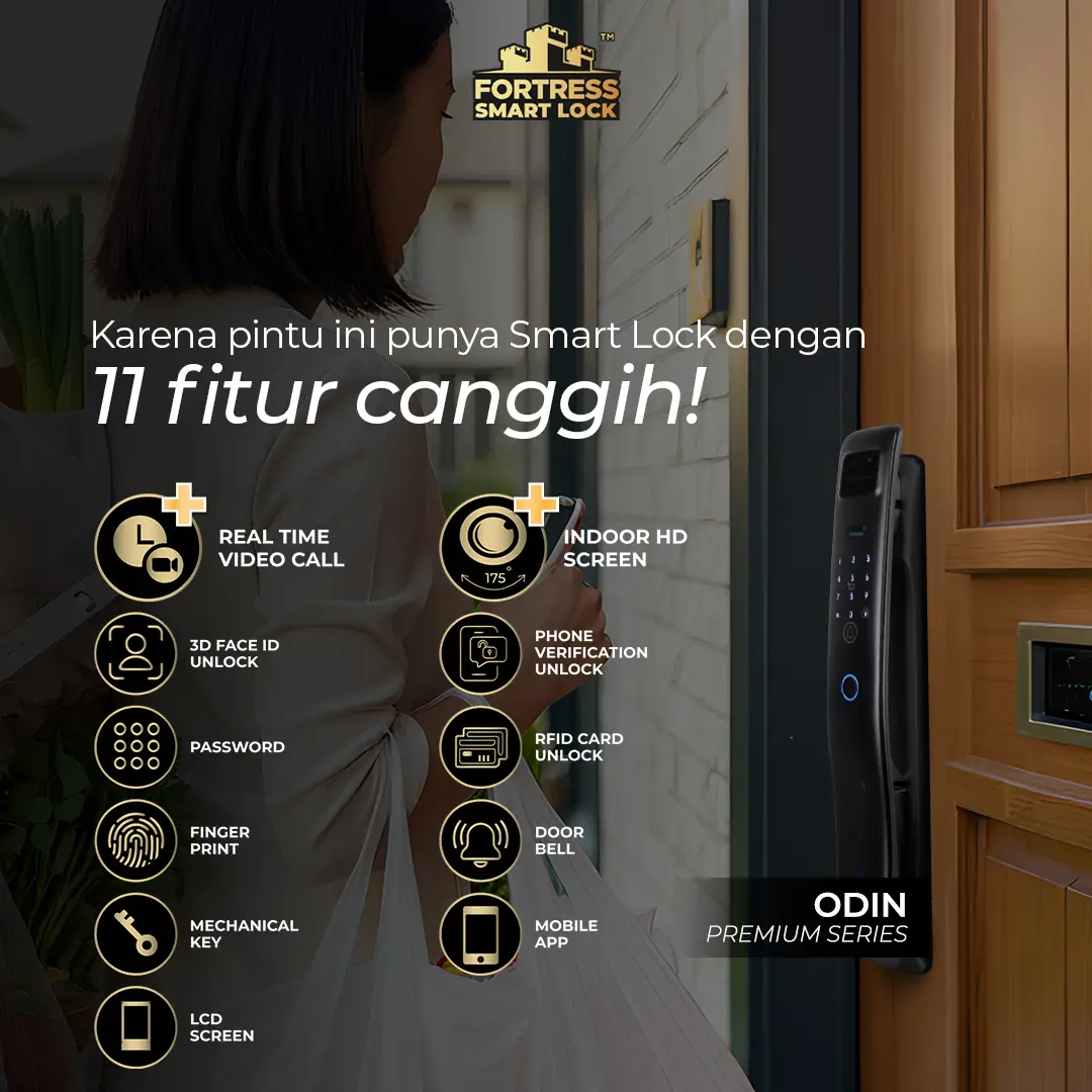 Keunggulan Handle Pintu Smart Door Lock Fortress