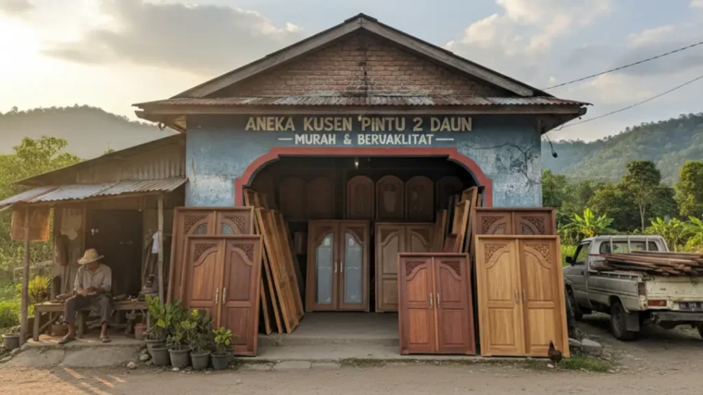 harga kusen 2 pintu murah