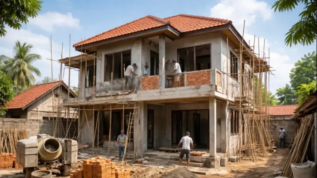 biaya bangun rumah 2 lantai