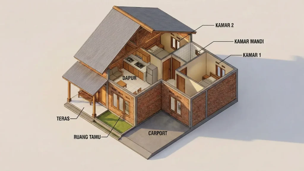 bangun rumah 100 juta