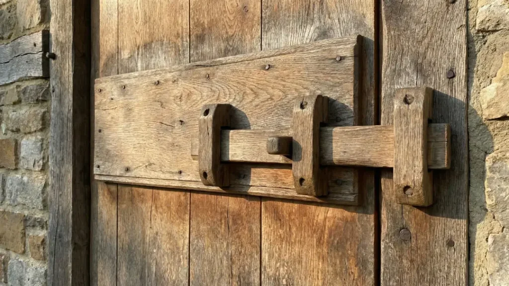 kunci pintu kayu jaman dulu