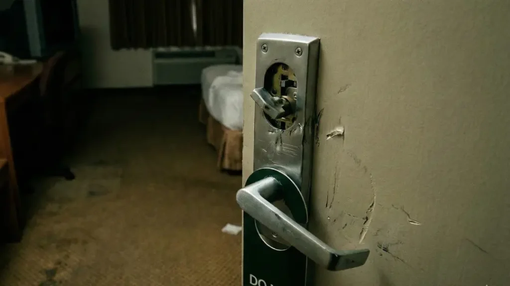 pintu hotel terkunci dari dalam