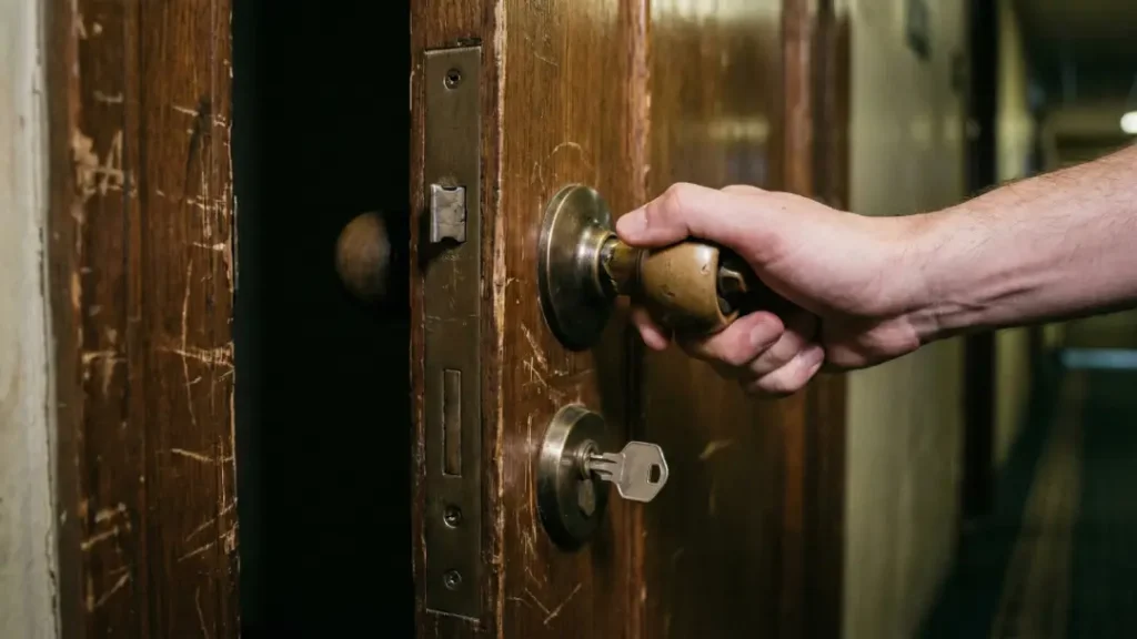 pintu hotel tidak bisa dibuka