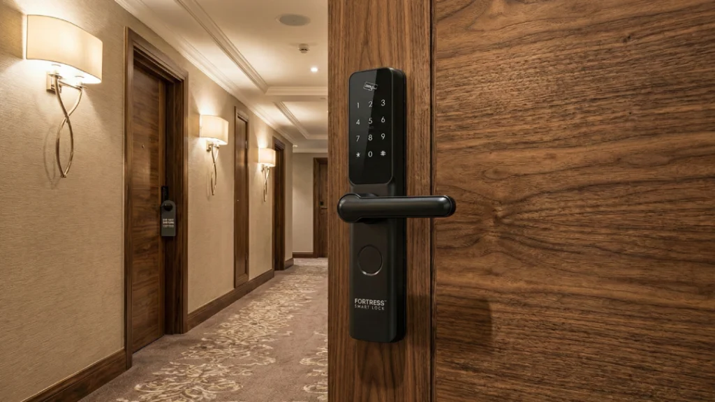 sistem kunci pintu hotel