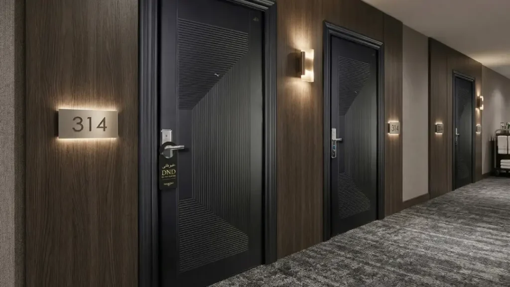 pintu hotel kedap suara