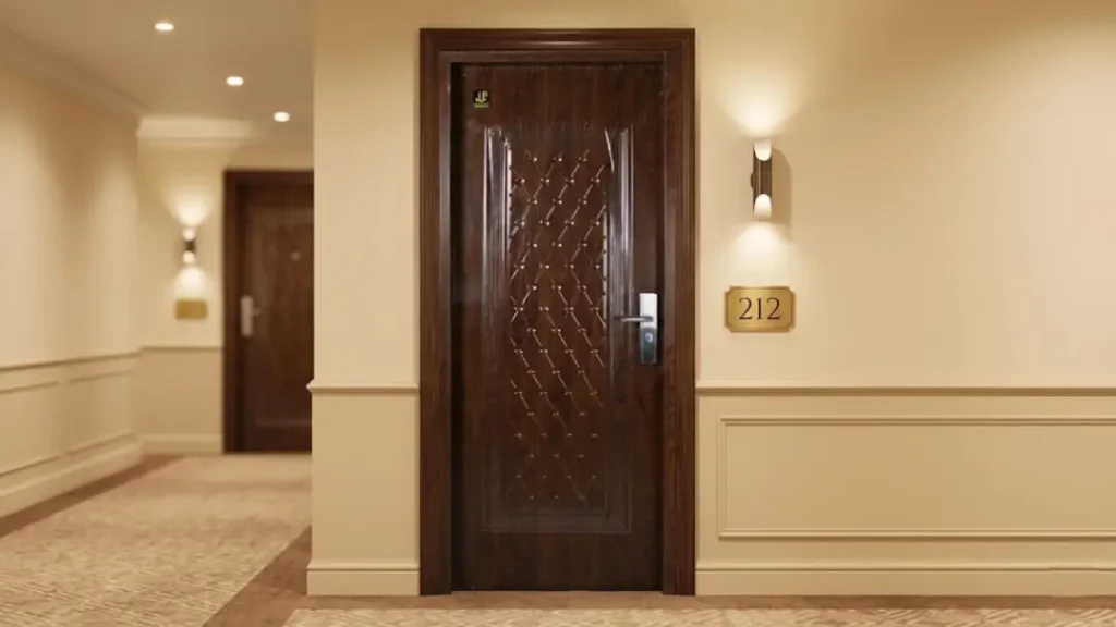 pintu hotel terbuat dari apa