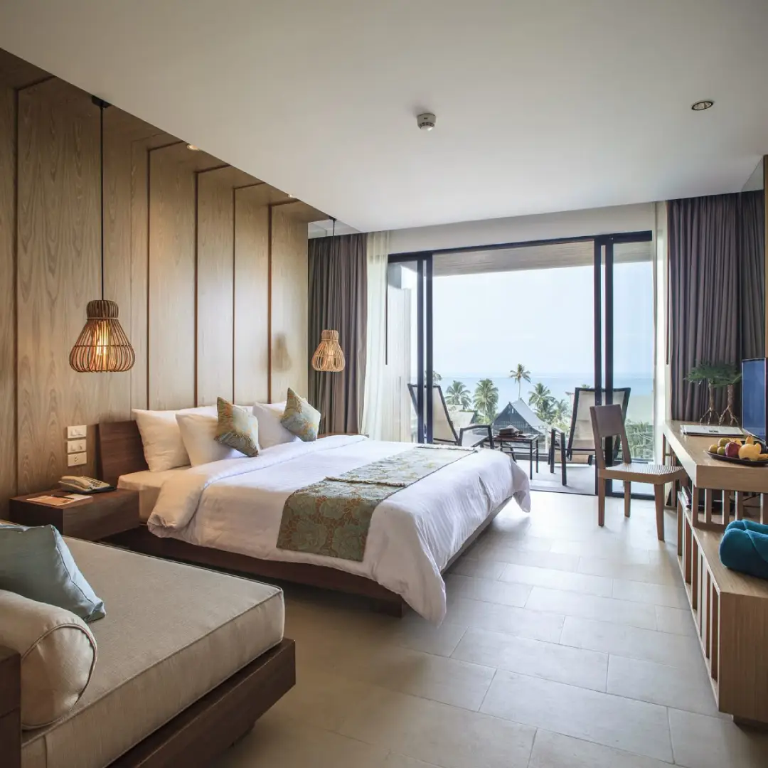Hotel dengan Lampu Tidur Gantung
