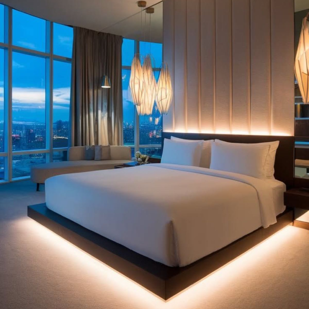 Kamar Hotel dengan Tempat Tidur Melayang