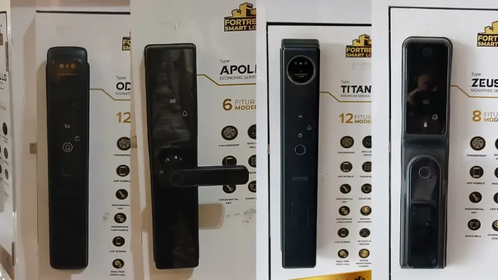 foto merk smart lock door terbaik dari fortress