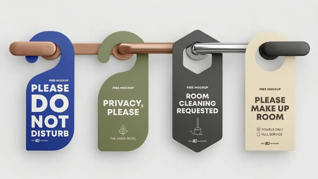 gantungan pintu hotel