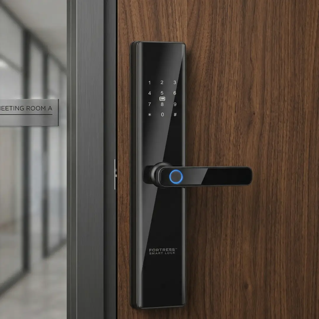 smart door lock kantor merk fortress