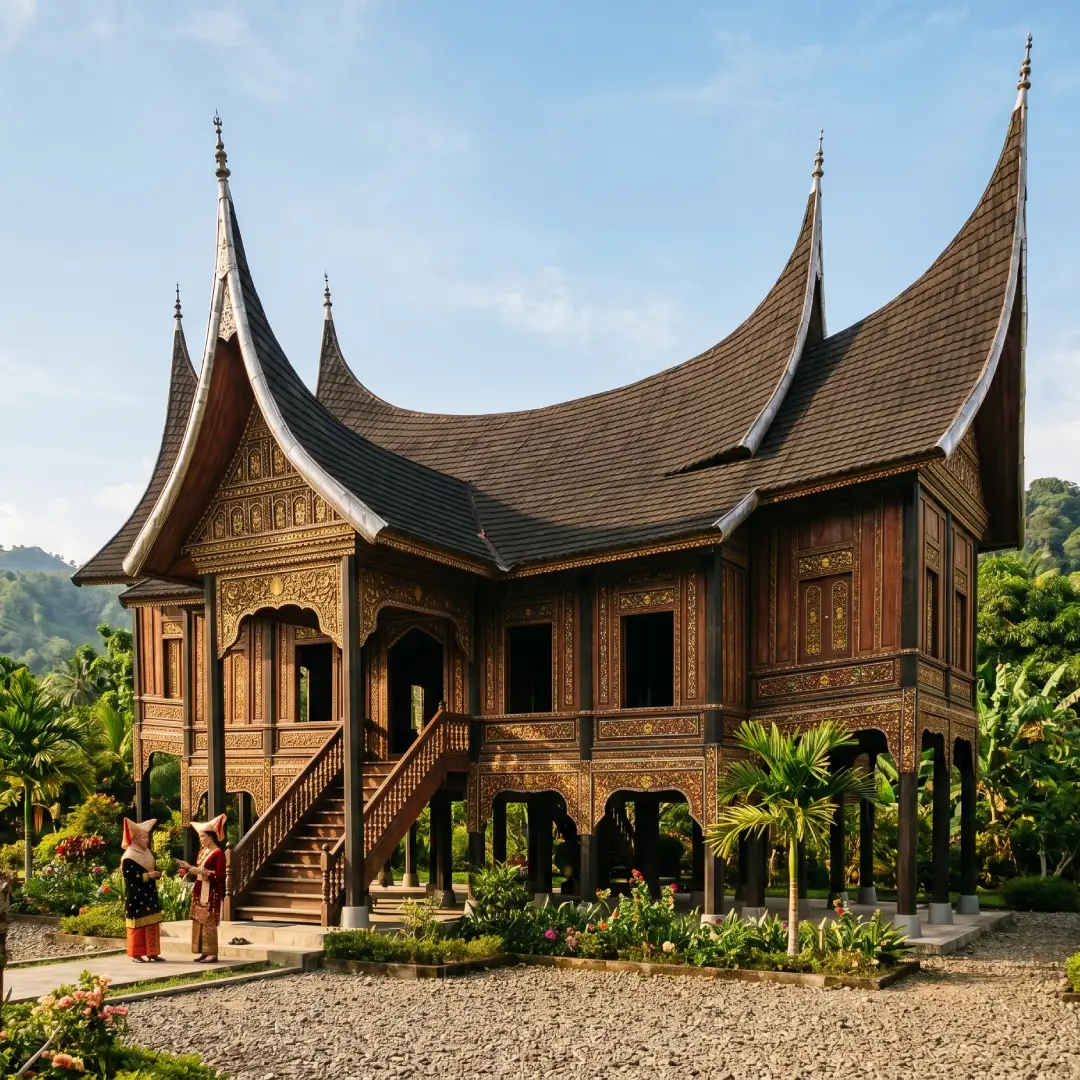gadang rumah adat sumatera barat