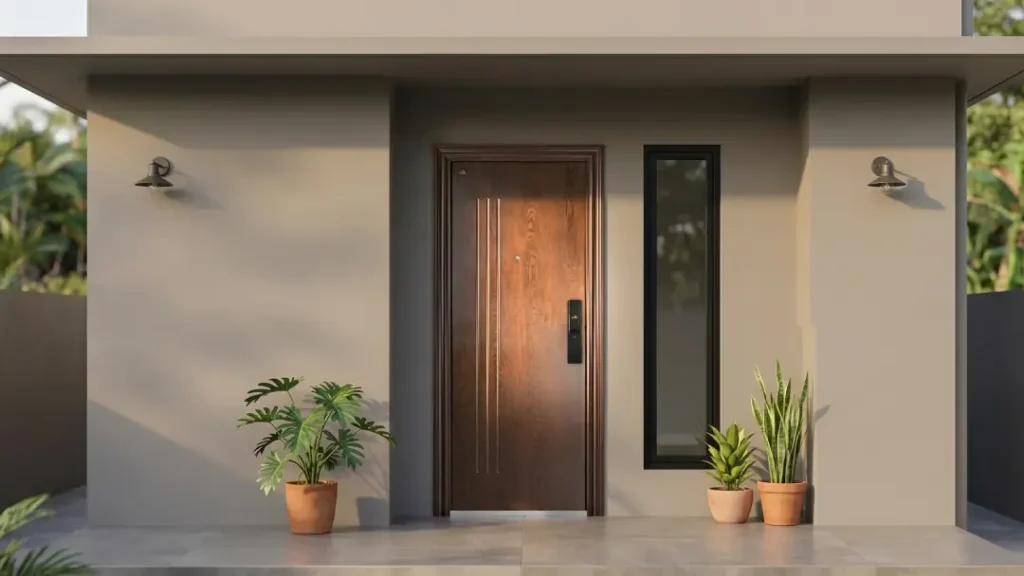 pintu baja cocok untuk rumah minimalis