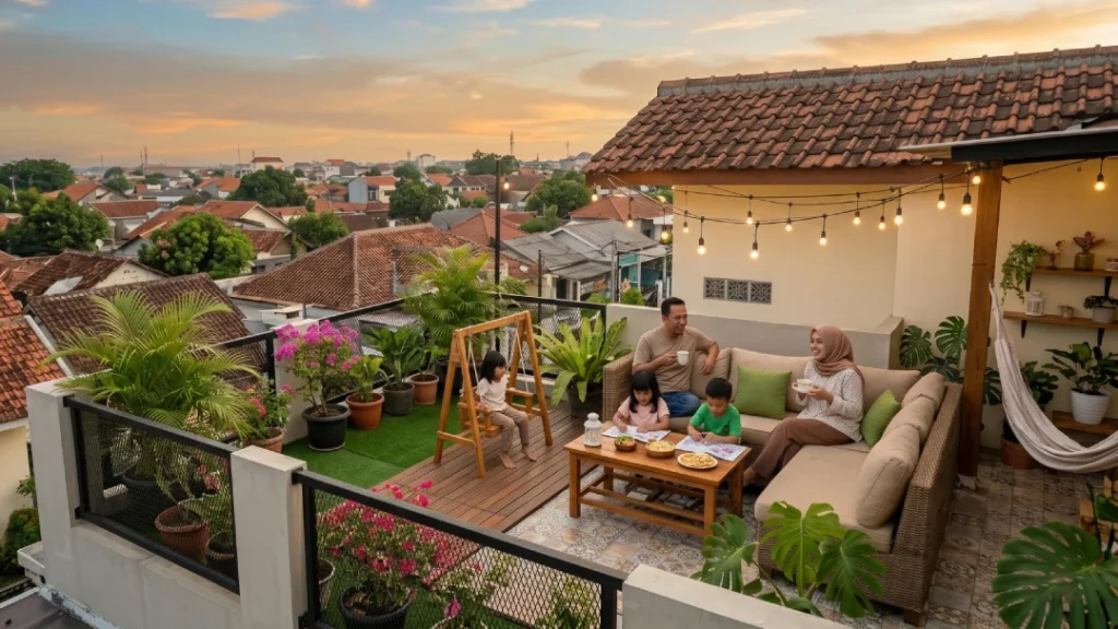 rooftop rumah keren