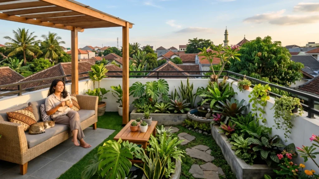 rooftop rumah minimalis