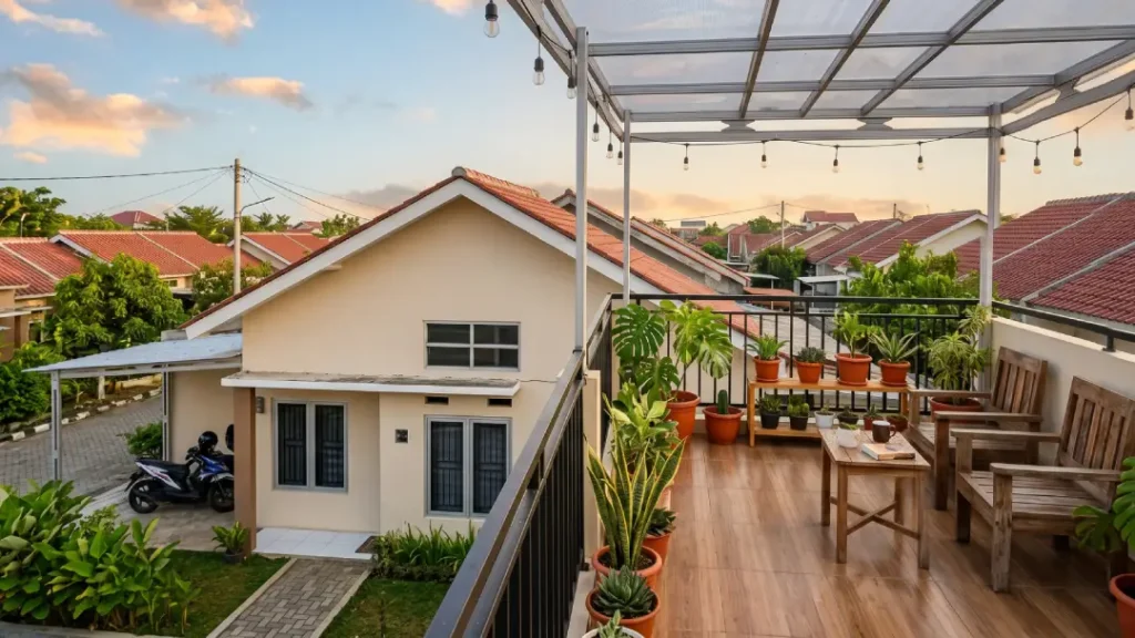 rooftop rumah type 36