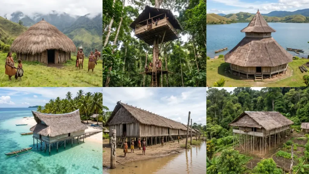 rumah adat papua