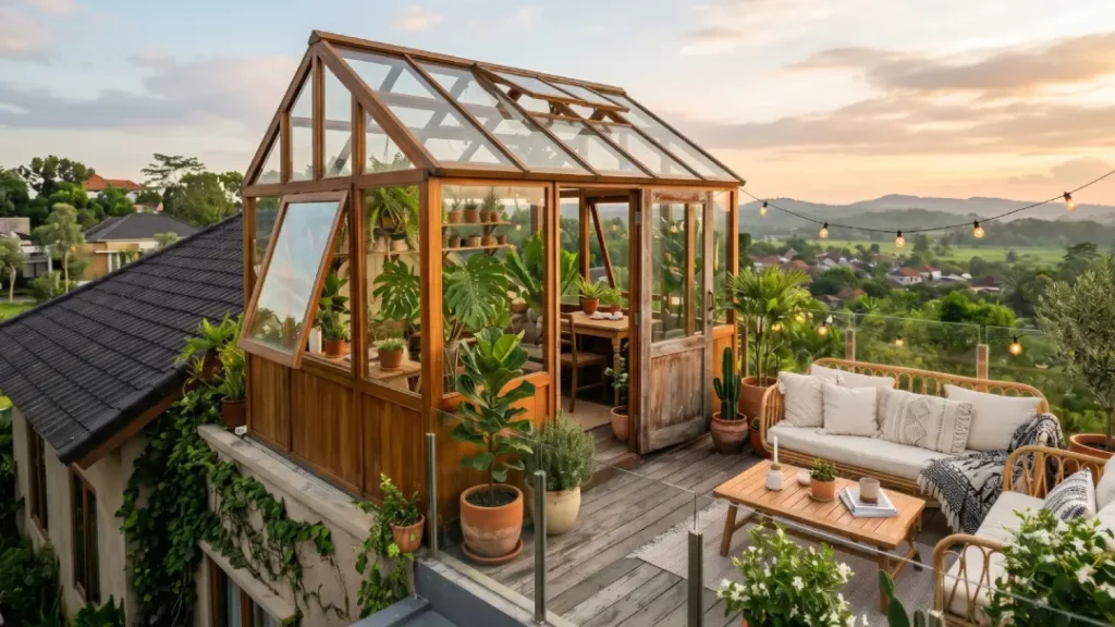 rooftop rumah kaca