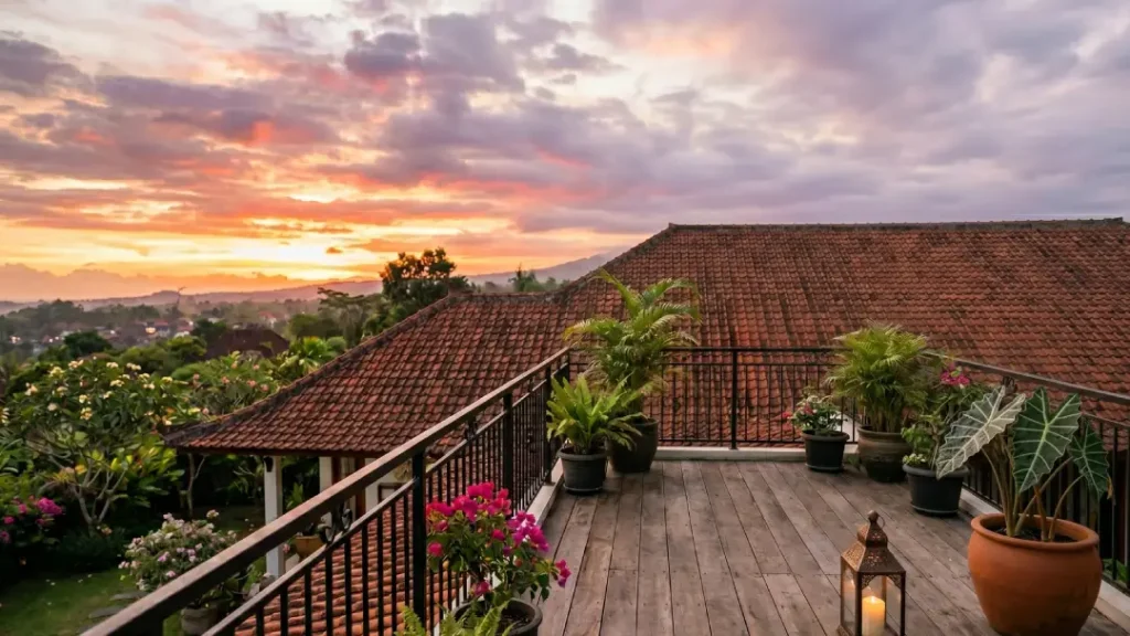 rooftop rumah klasik