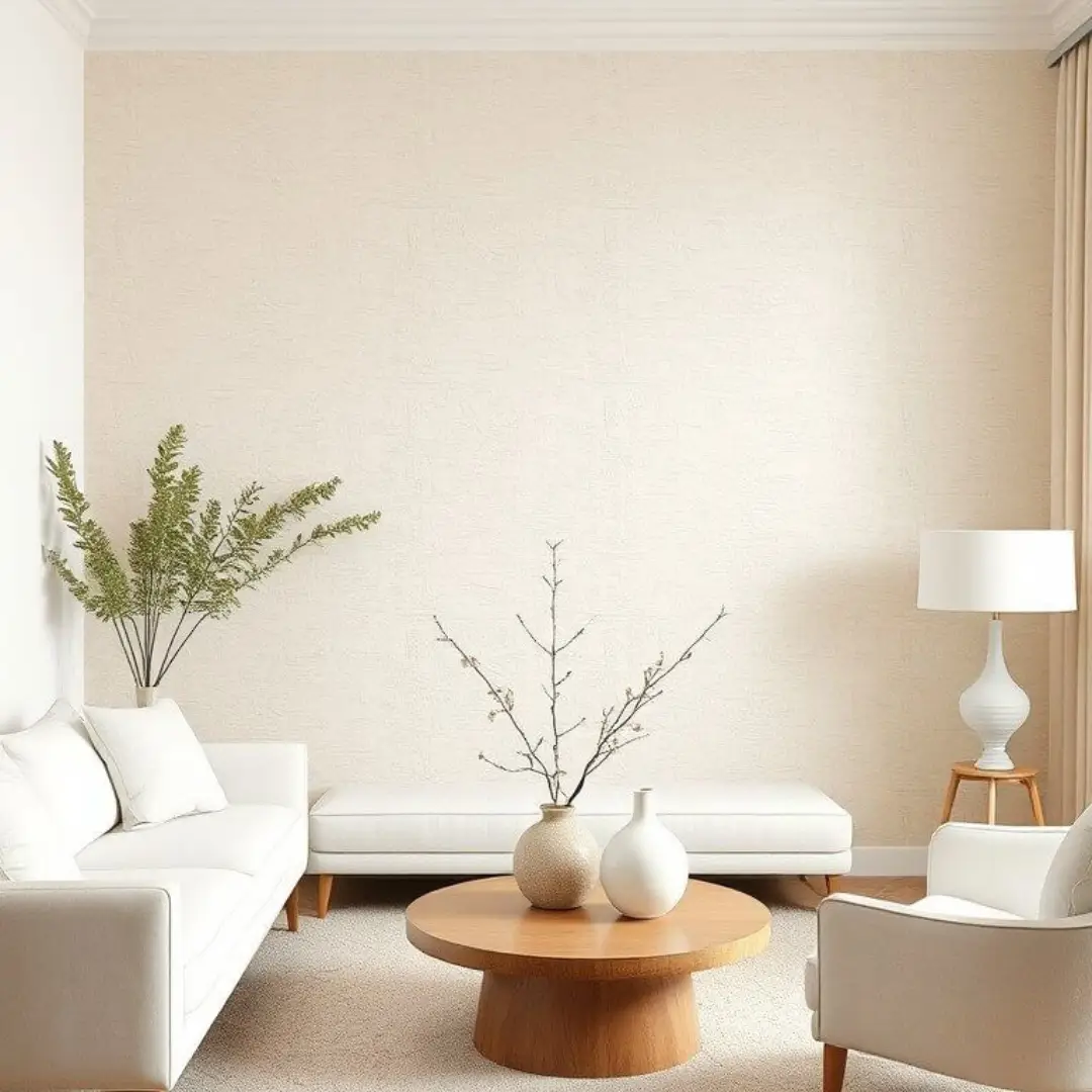 Cat Tembok Cream Ivory dengan Interior Putih