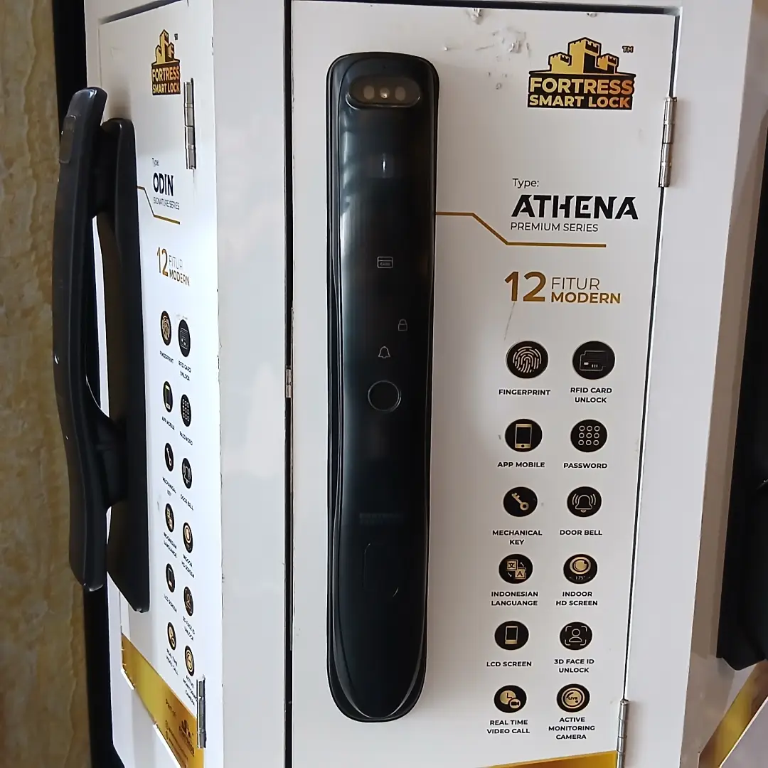 smart lock fortress tanpa gagang tipe athena