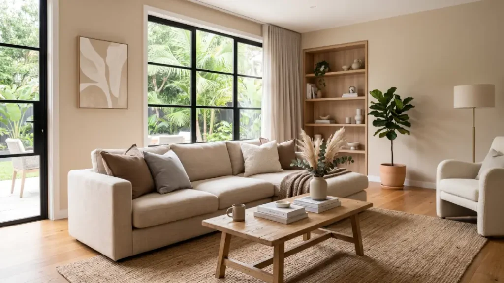 Model Interior Rumah Warna Cream Mocca yang Adem
