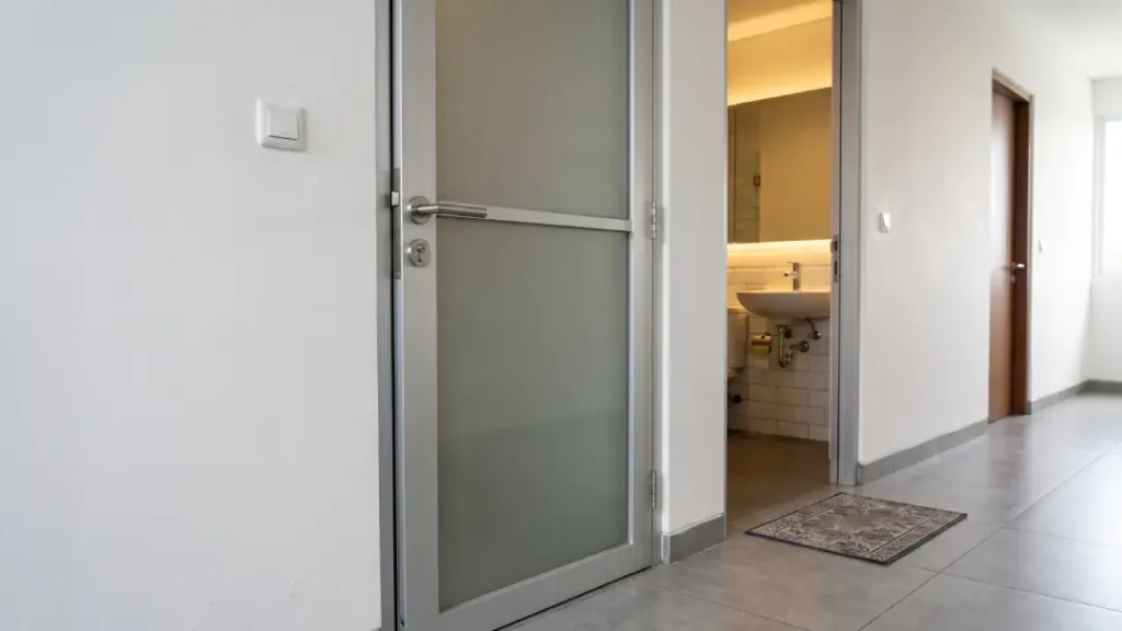 pintu kamar mandi bahan aluminium