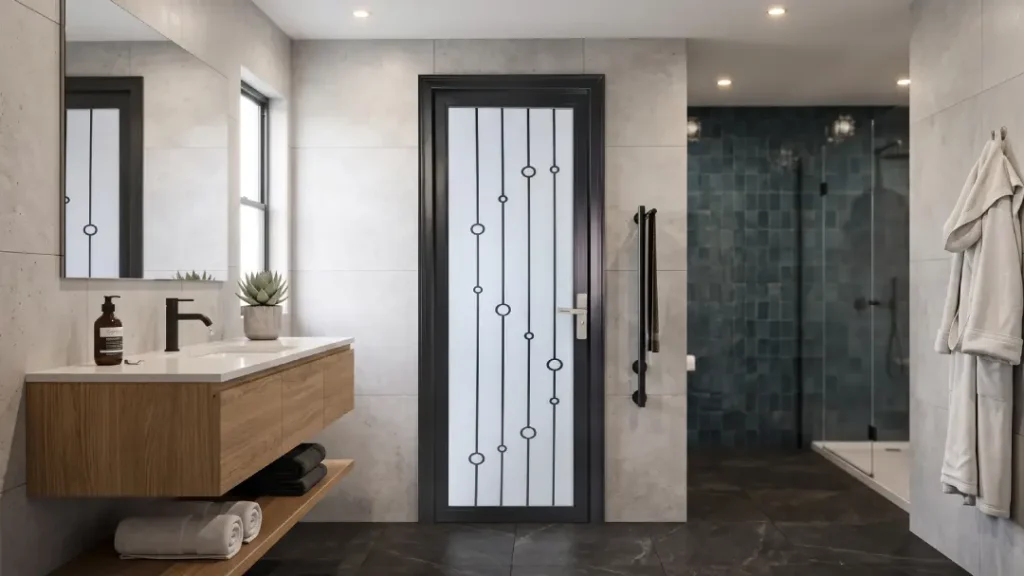 pintu kamar mandi estetik