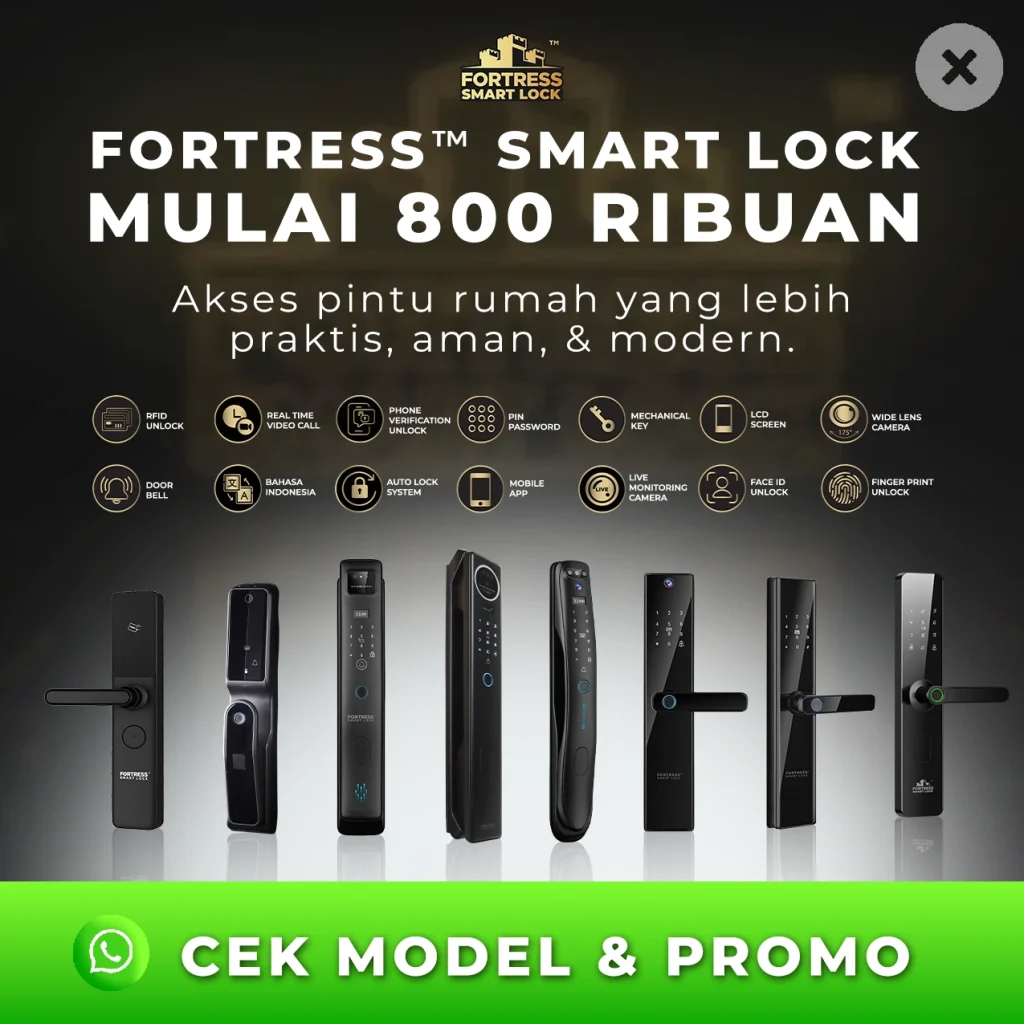 smart door lock fortress harga murah
