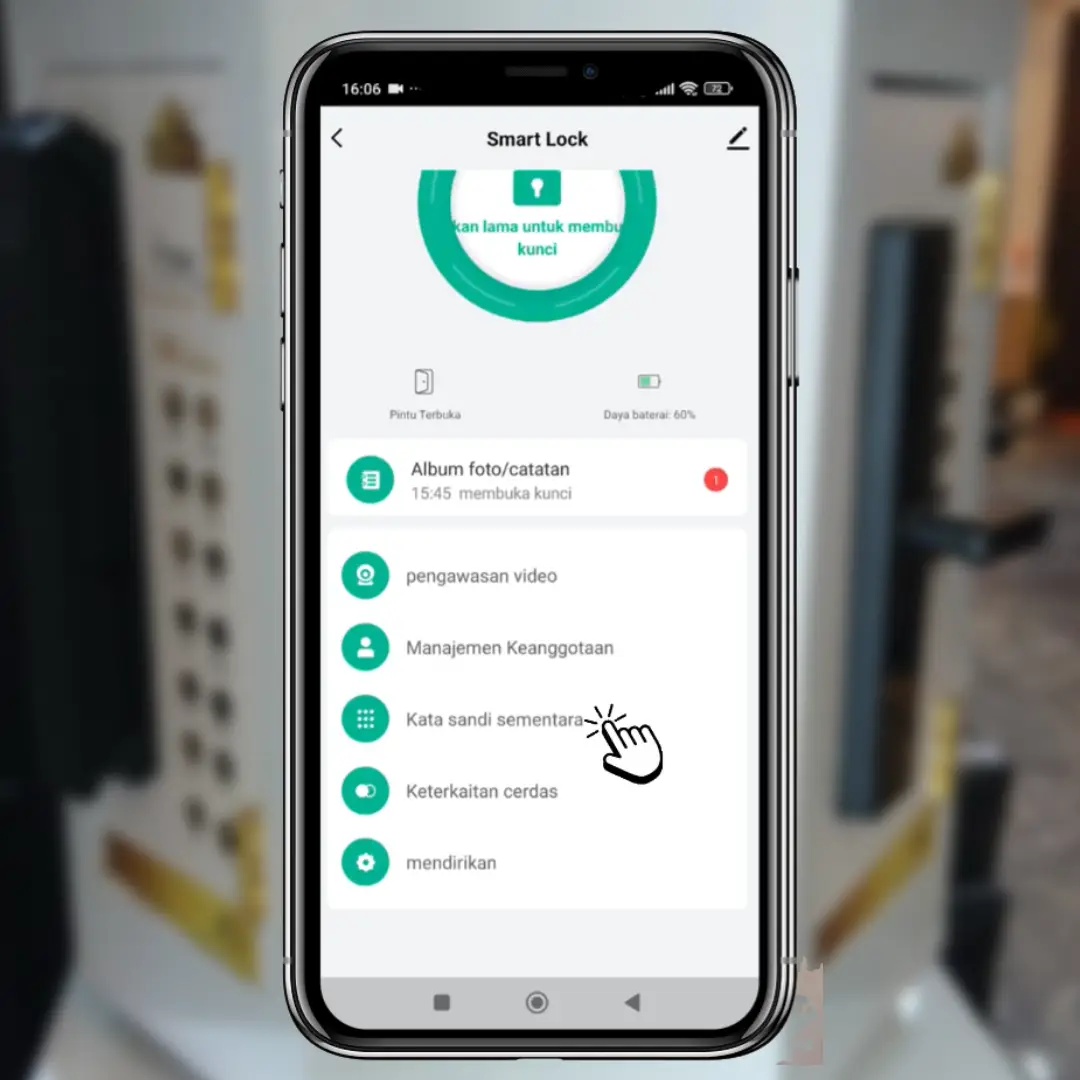 cara buat pin sementara fortress smart lock