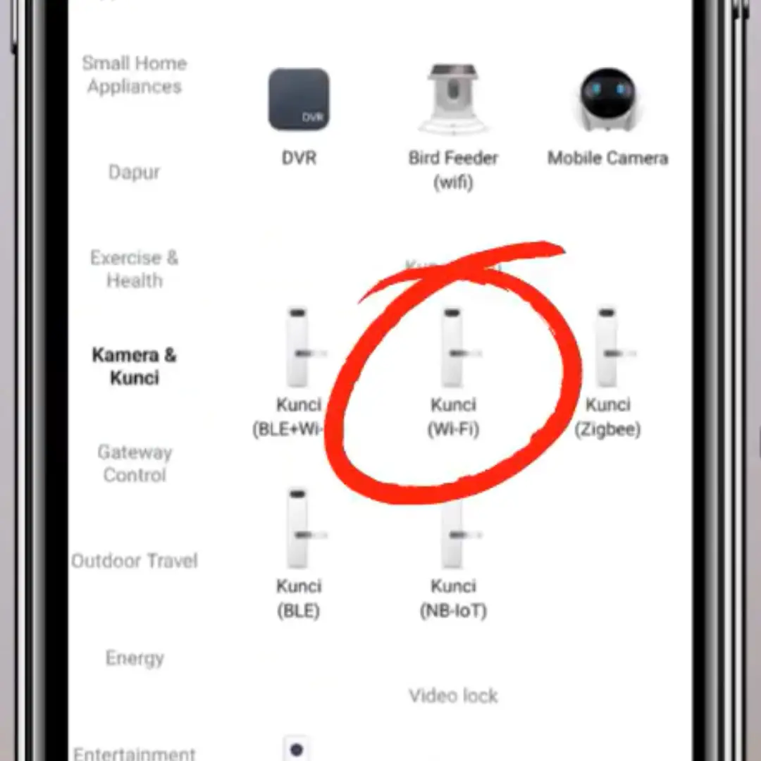 hubungkan smart lock fortress ke aplikasi di hp