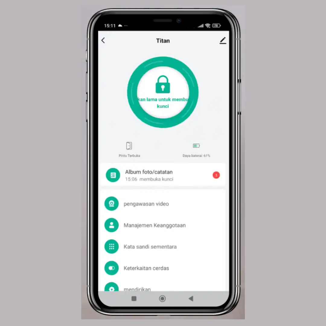 hubungkan smart lock fortress ke aplikasi tuya