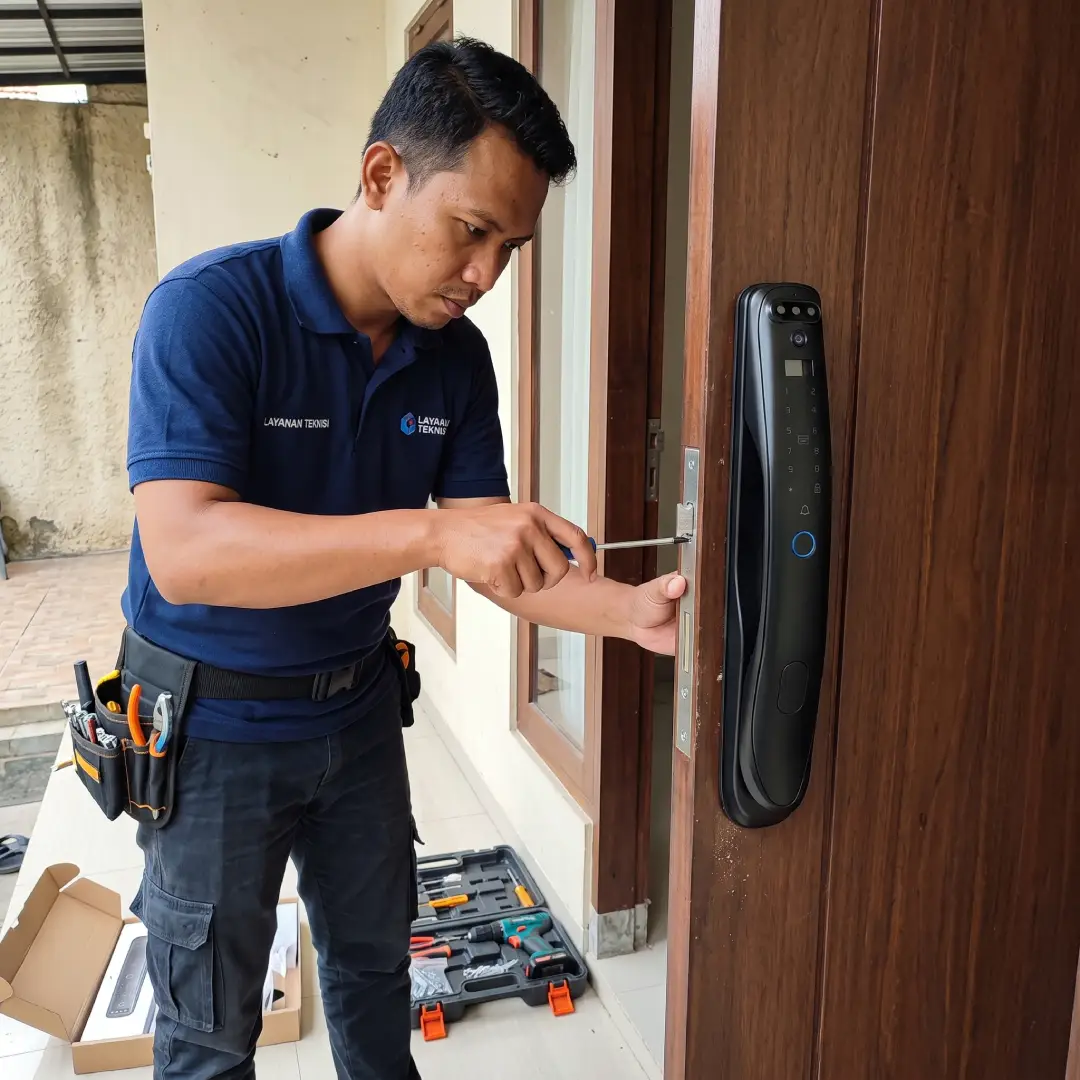jasa pasang smart door lock bogor dari fortress