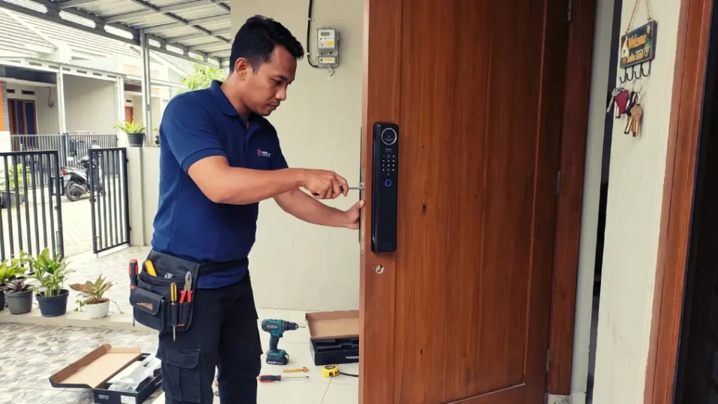 jasa pasang smart door lock cirebon