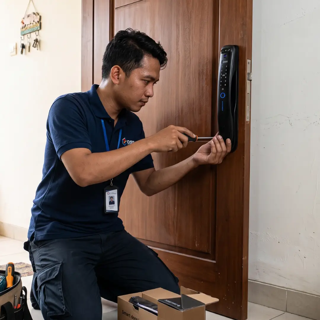 jasa pasang smart door lock fortress
