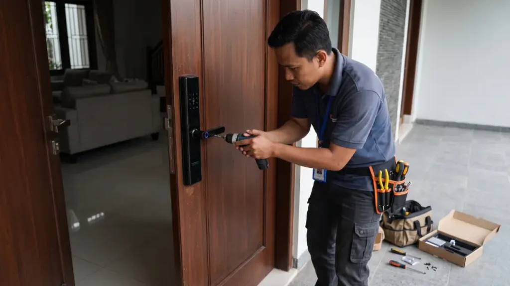 jasa pasang smart door lock semarang