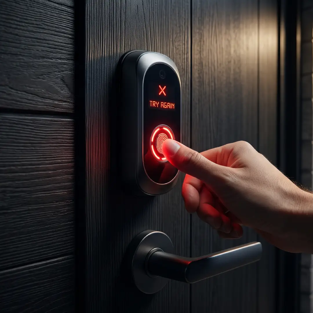 mengatasi sidik jari smart door lock tidak berfungsi